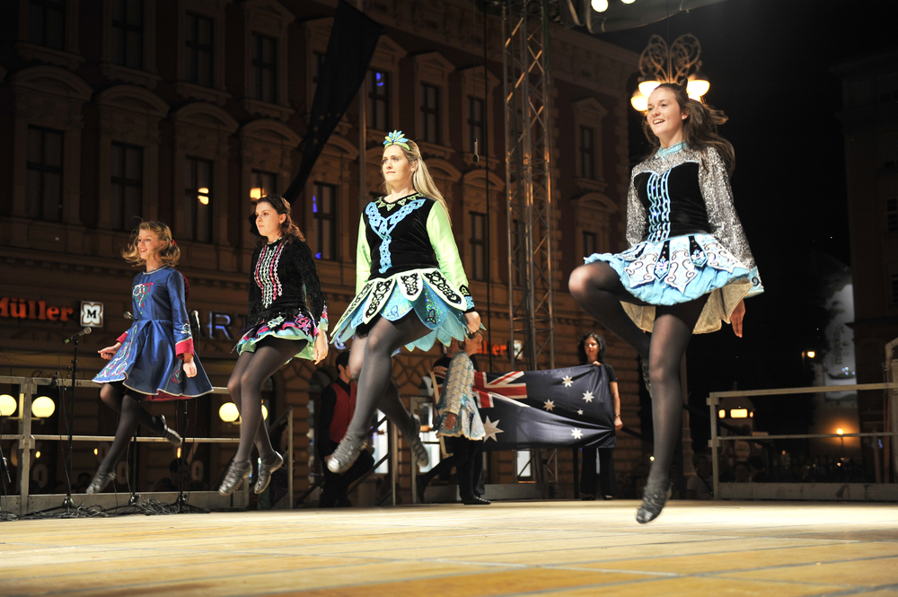 Women Dancing an Irish Jig