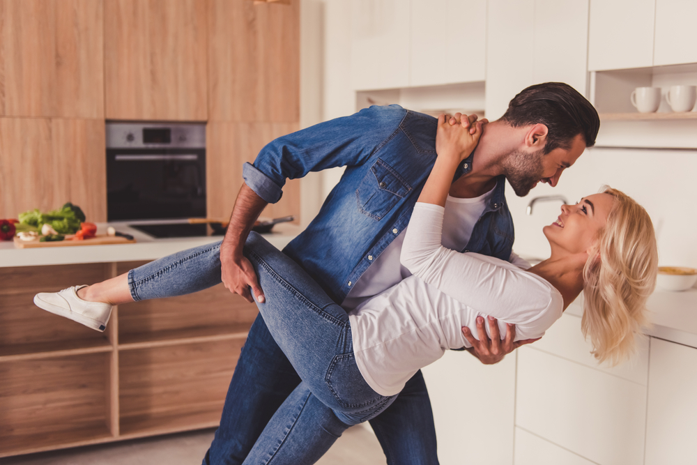 couple doing a romantic ballroom dance